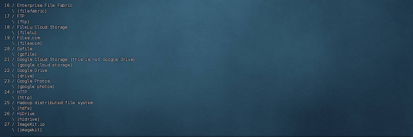 Vps使用Rclone备份网盘